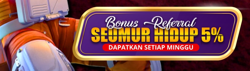 BONUS REFERRAL SEUMUR HIDUP 5% SLOTPOKER188